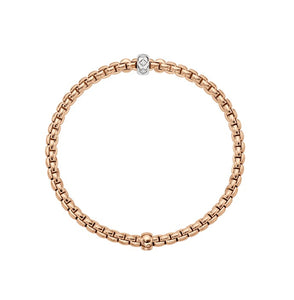 FOPE 18K Gold Eka Diamond Rhombus Flex-It Bracelet