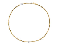 Load image into Gallery viewer, FOPE 18K Gold Eka Diamond Rhombus Rondel Necklace
