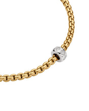 Load image into Gallery viewer, FOPE 18K Gold Eka Diamond Rhombus Rondel Necklace
