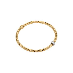 FOPE 18K Gold Eka Diamond Rhombus Flex-It Bracelet