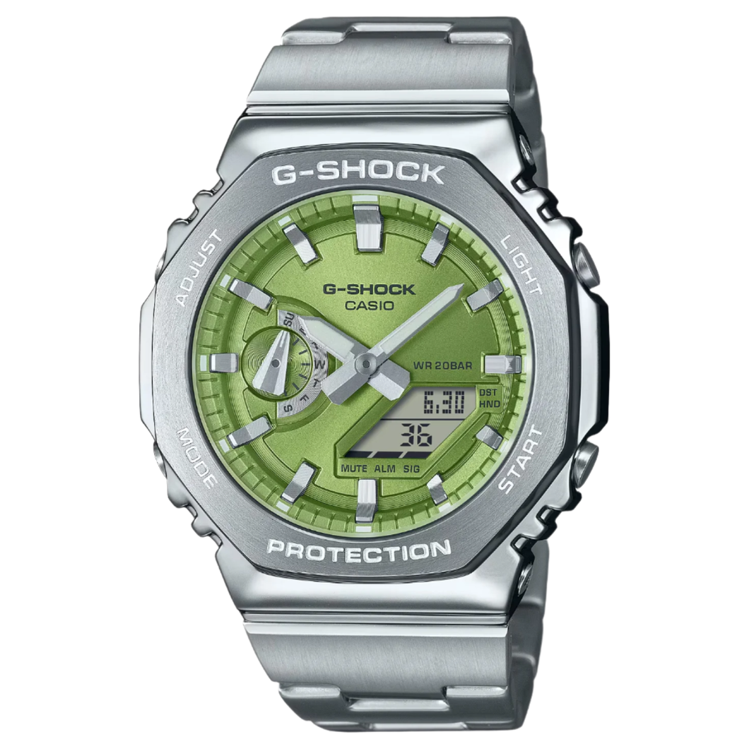 G-Shock G-Steel Silver & Lime Green