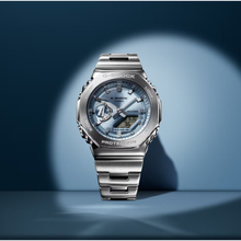 Load image into Gallery viewer, G-Shock G-Steel Silver &amp; Sky Blue
