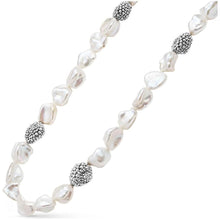 Load image into Gallery viewer, Lagos Sterling Silver Fleur Keishi Pearl Strand Necklace, 18&quot;
