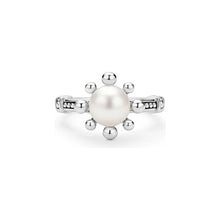 Load image into Gallery viewer, Lagos Sterling Silver Luna Fleur Pearl Ring
