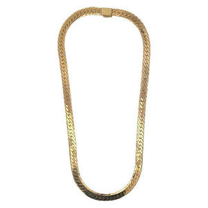 Estate 14K Gold 18" Flat Curb Chain