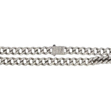 Load image into Gallery viewer, Estate 14K White Gold Diamond Cuban Chain
