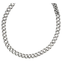 Load image into Gallery viewer, Estate 14K White Gold Diamond Cuban Chain
