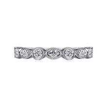 Load image into Gallery viewer, Gabriel 14K White Gold Diamond Geometric Stackable Ring
