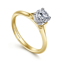 Load image into Gallery viewer, Gabriel &quot;Ellis&quot; 14K Yellow Gold Solitaire Engagement Ring
