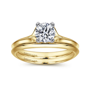 Gabriel "Ellis" 14K Yellow Gold Solitaire Engagement Ring