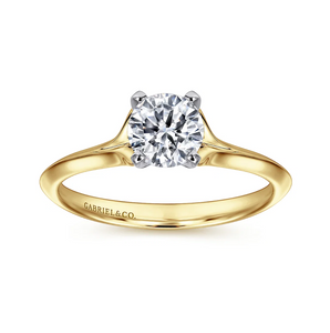 Gabriel "Ellis" 14K Yellow Gold Solitaire Engagement Ring