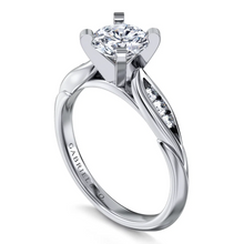 Load image into Gallery viewer, Gabriel &quot;Quinn&quot; 14K White Gold Round Diamond Engagement Ring
