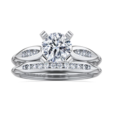 Load image into Gallery viewer, Gabriel &quot;Quinn&quot; 14K White Gold Round Diamond Engagement Ring
