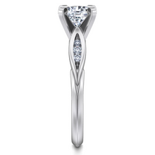 Load image into Gallery viewer, Gabriel &quot;Quinn&quot; 14K White Gold Round Diamond Engagement Ring
