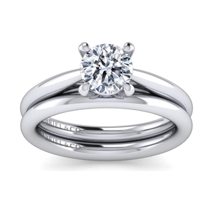 Gabriel 14K White Gold "Bambi" Solitaire Engagement Ring