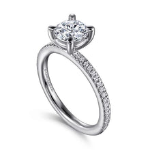 Load image into Gallery viewer, Gabriel &quot;Amena&quot; 14K White Gold Diamond Solitaire Engagement Ring
