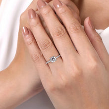 Load image into Gallery viewer, Gabriel &quot;Amena&quot; 14K White Gold Diamond Solitaire Engagement Ring
