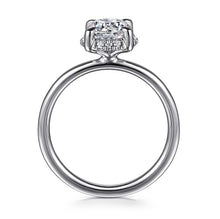 Load image into Gallery viewer, Gabriel &quot;Seattle&quot; 14K White Gold Round Hidden Halo Diamond Engagement Ring
