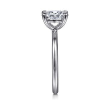 Load image into Gallery viewer, Gabriel &quot;Tiana&quot; 14K White Gold Oval Solitaire Engagement Ring
