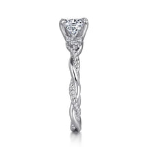 Load image into Gallery viewer, Gabriel &quot;Catalina&quot; 14K White Gold Twisted Diamond Engagement Ring
