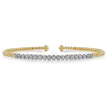 Load image into Gallery viewer, Gabriel 14K Two-Tone Diamond Bujukan Cuff Bracelet
