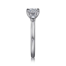 Load image into Gallery viewer, Gabriel  &quot;Acacia&quot; 14K White Gold Baguette Three Stone Engagement Ring
