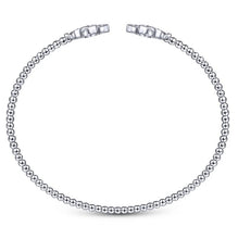 Load image into Gallery viewer, Gabriel 14K White Gold Bujukan Beaded Diamond Flower Bracelet
