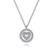 Load image into Gallery viewer, Gabriel Silver Bujukan Diamond Heart Pendant Necklace
