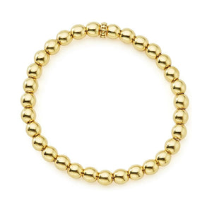 Lagos 18K Caviar Gold 6mm Ball Stretch Bracelet