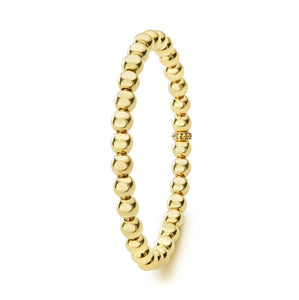 Lagos 18K Caviar Gold 6mm Ball Stretch Bracelet