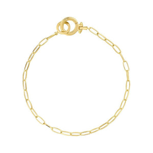 Gorjana Gold Mini Parker Paperclip Bracelet