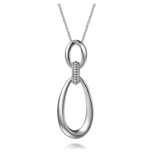 Gabriel Silver Bujukan Drop Pendant Necklace