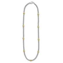 Load image into Gallery viewer, Lagos 18K and Sterling Silver Station Necklace
