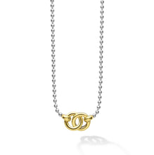 Load image into Gallery viewer, Lagos 18K &amp; Sterling Silver Interlocking Pendant Necklace
