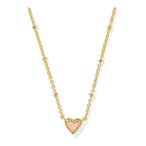 Kendra Scott Mini Ari Gold Heart Necklace