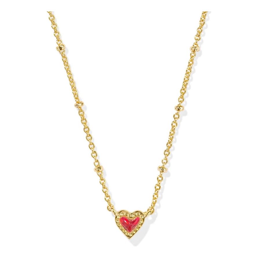 Kendra Scott Mini Ari Gold Heart Necklace