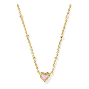 Kendra Scott Mini Ari Gold Heart Necklace