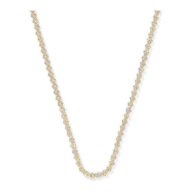 Kendra Scott Emery  Tennis Necklace In White Crystal