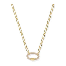 Load image into Gallery viewer, Kendra Scott Emery Link Chain Necklace In White Crystal
