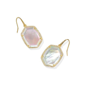 Kendra Scott Daphne Pave Frame Drop Earrings