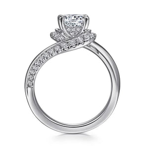 Gabriel "Zabana" 14K White Gold Diamond Bypass Engagement Ring