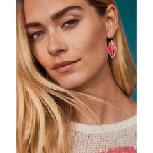 Load image into Gallery viewer, Kendra Scott Gold Abbie Pave Frame Drop Earrings
