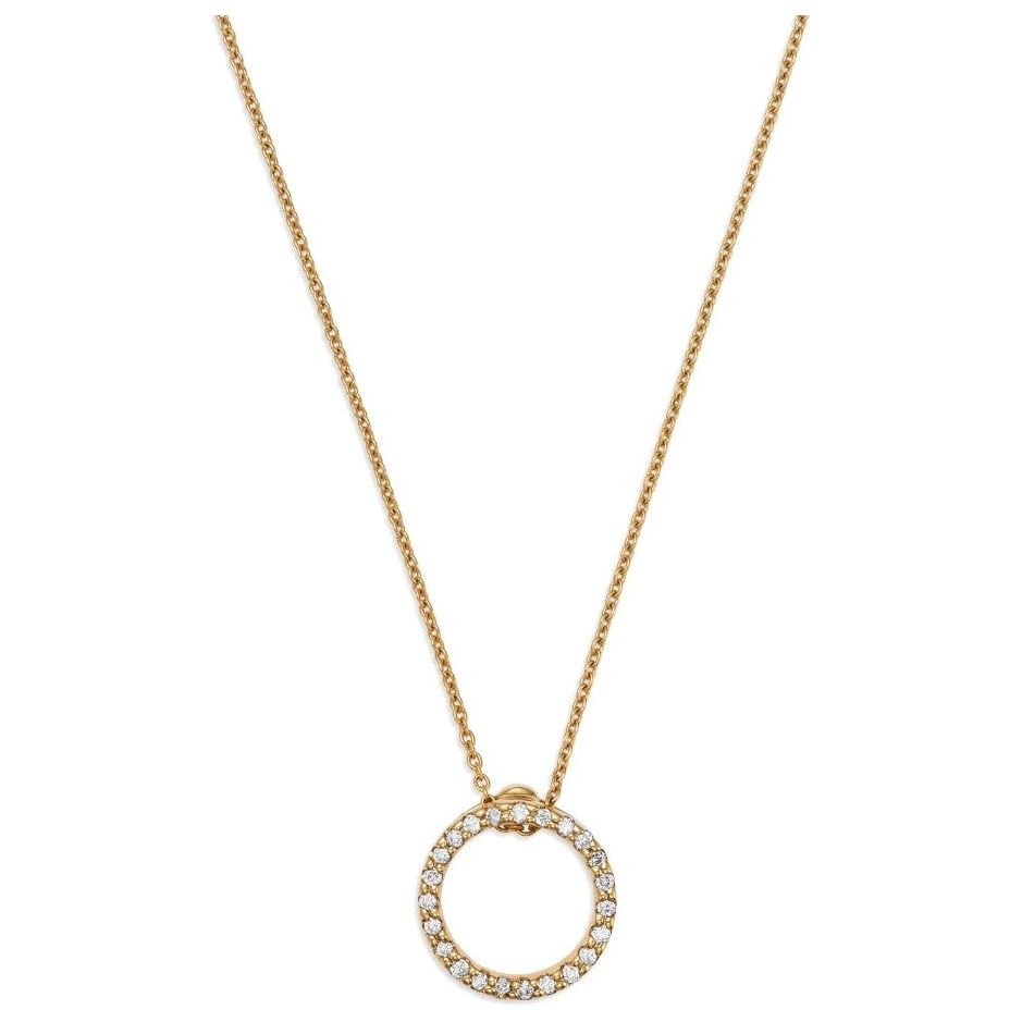 Roberto Coin 18K Yellow X-Small Circle Tiny Treasure Diamond Pendant