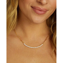 Load image into Gallery viewer, Not Your Basic Gold Graduated Samantha Tennis Necklace
