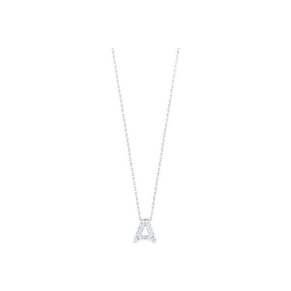 Roberto Coin 18K White Gold Tiny Treasure Initial 'A' Necklace