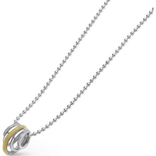 Load image into Gallery viewer, Lagos 18K &amp; Sterling Silver Lux 5 Ring Diamond Pendant Necklace
