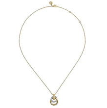 Load image into Gallery viewer, Gabriel 14K Yellow &amp; White Gold Bujukan Bead &amp; Diamond Necklace
