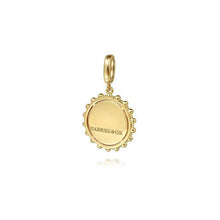 Load image into Gallery viewer, Gabriel 14K Yellow Gold Bujukan Diamond Burst Medallion
