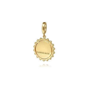 Gabriel 14K Yellow Gold Bujukan Diamond Burst Medallion