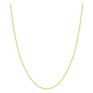 14K Yellow Gold 1.56mm Diamond Cut Rope Chain